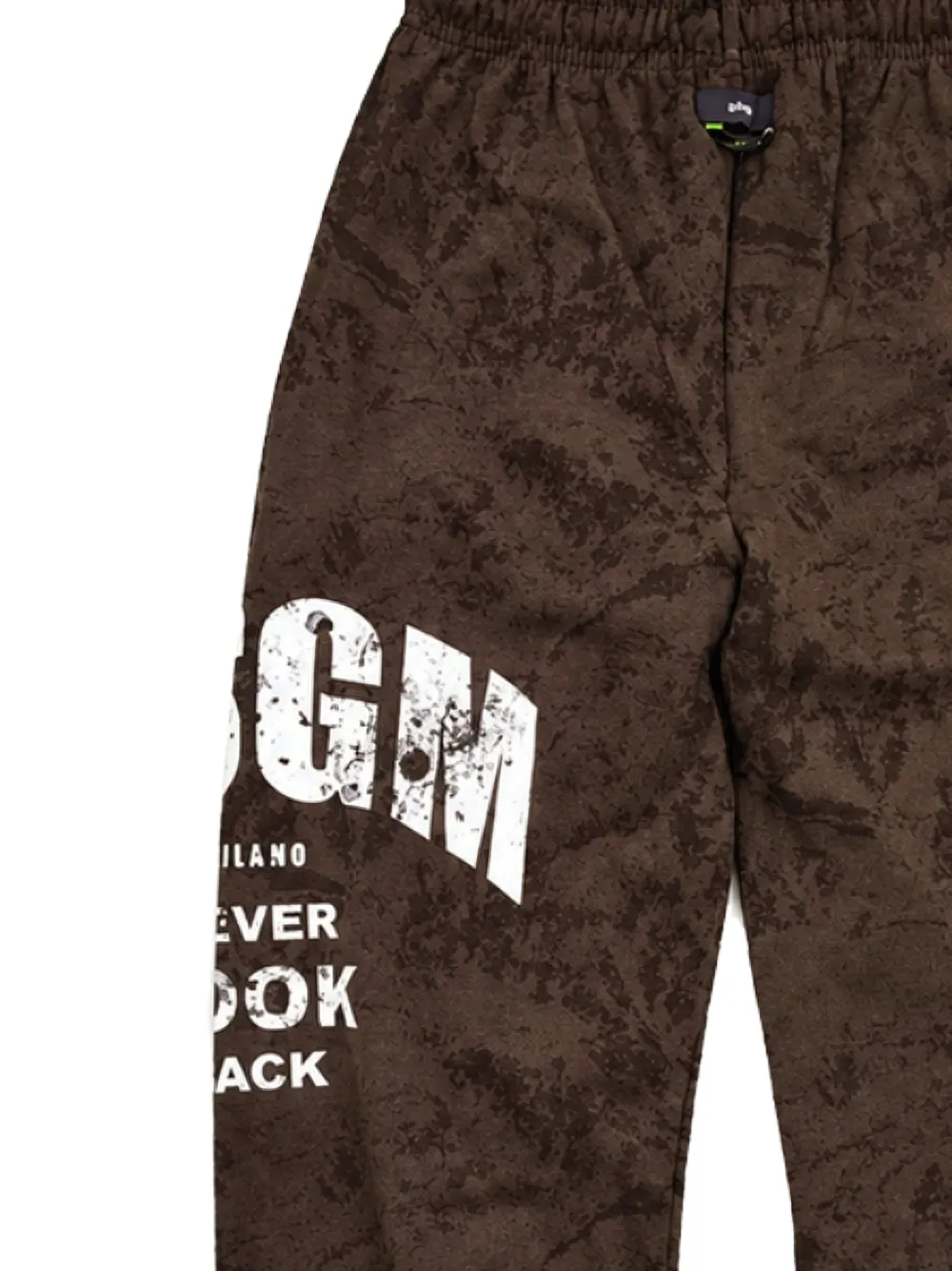 MSGM Kids Trainingsbroek met logoprint Bruin