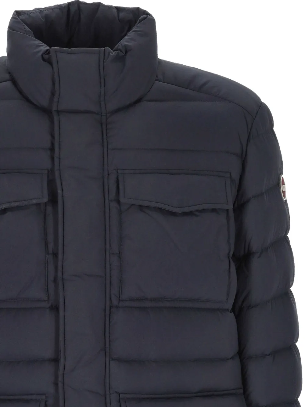 Colmar Gewatteerd jack met hoge hals Blauw