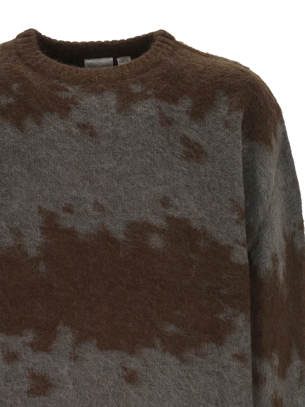 Gramicci Mohair trui van mohairblend met spatten-patroon Bruin