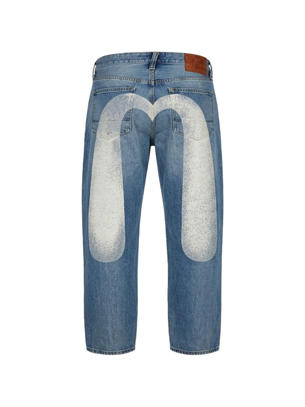 EVISU Daicock print jeans Blauw