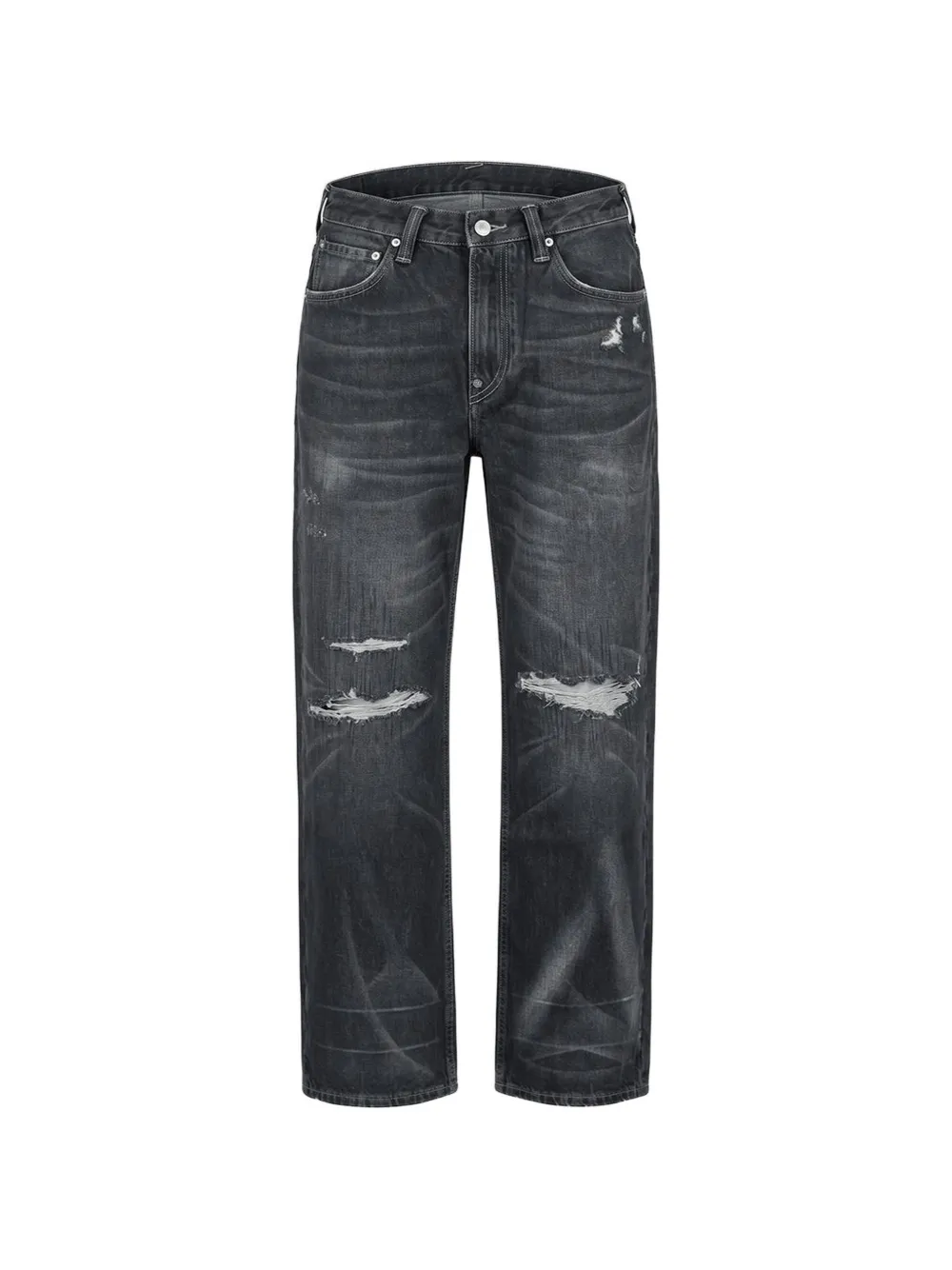 EVISU distressed 5P jeans