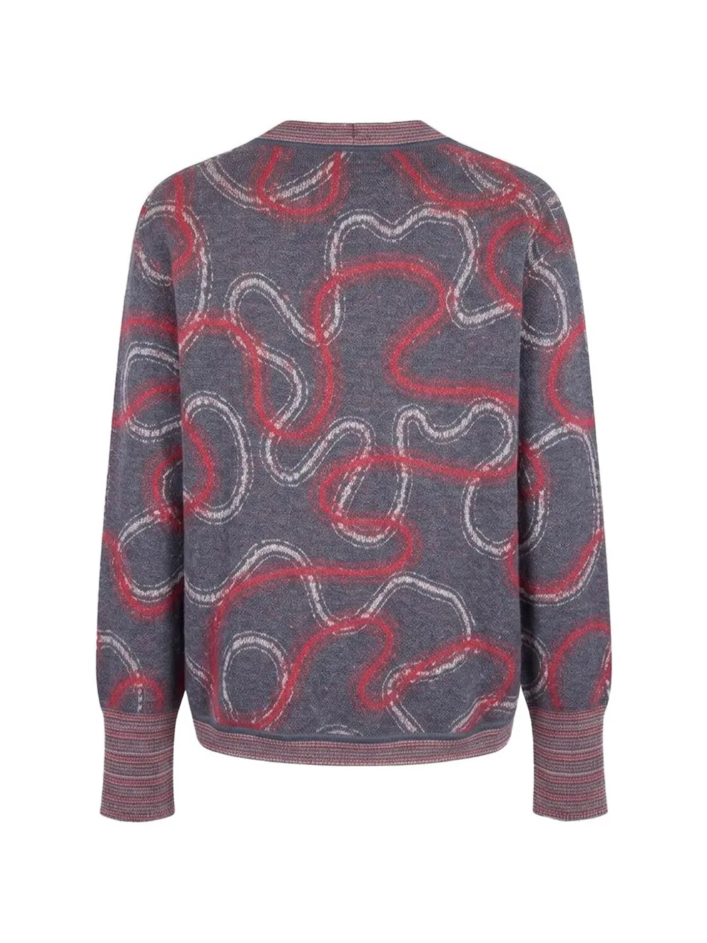 Vivienne Westwood Cutlass abstract-pattern cardigan Grijs