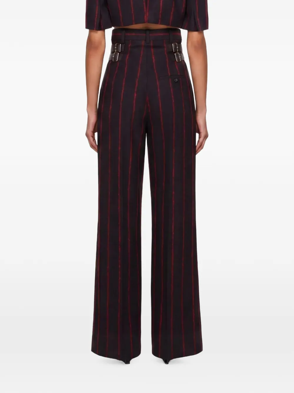 Vivienne Westwood Waisted Lauren pinstriped trousers Grijs