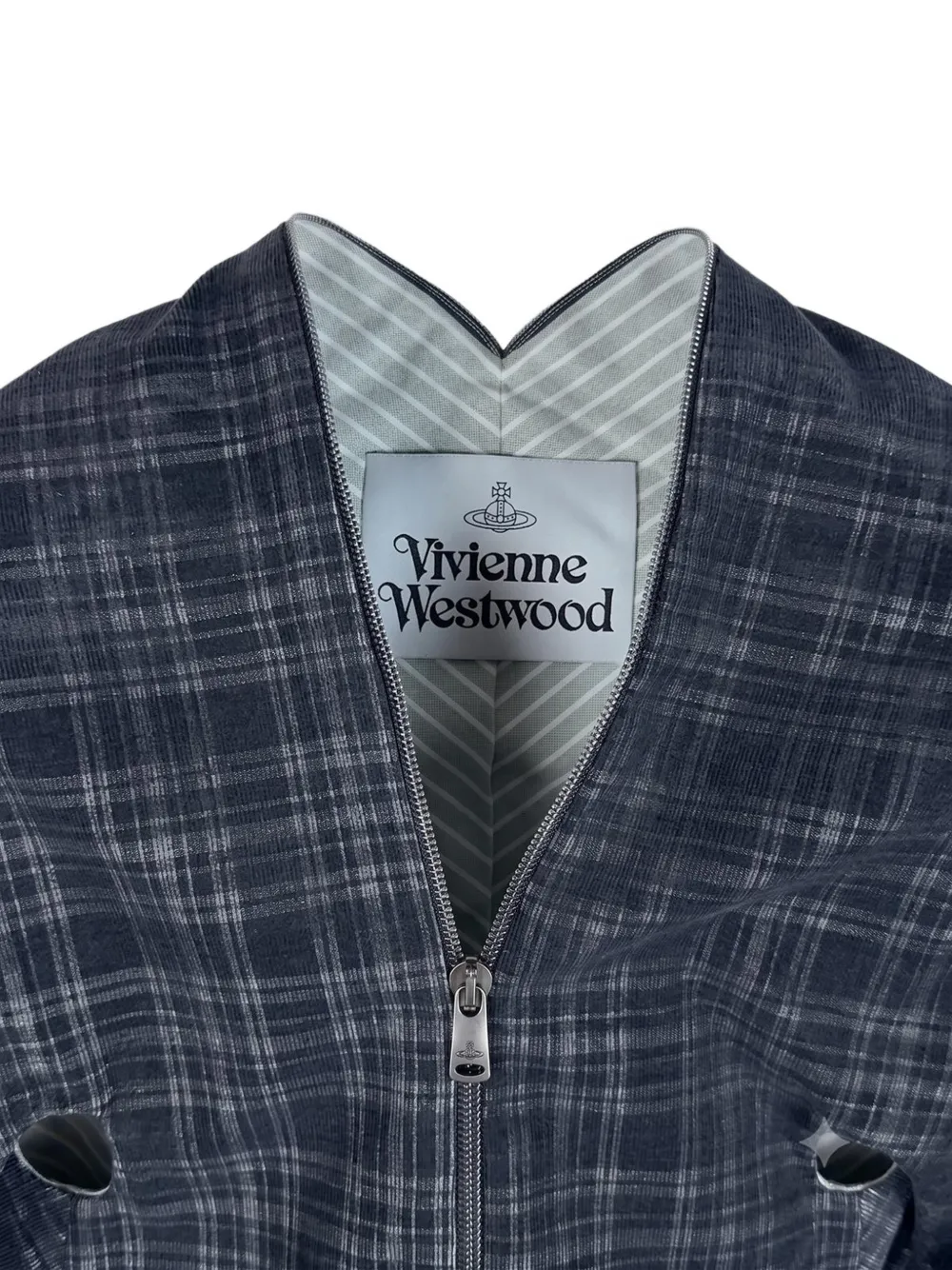 Vivienne Westwood Aperitive geruit jack Grijs
