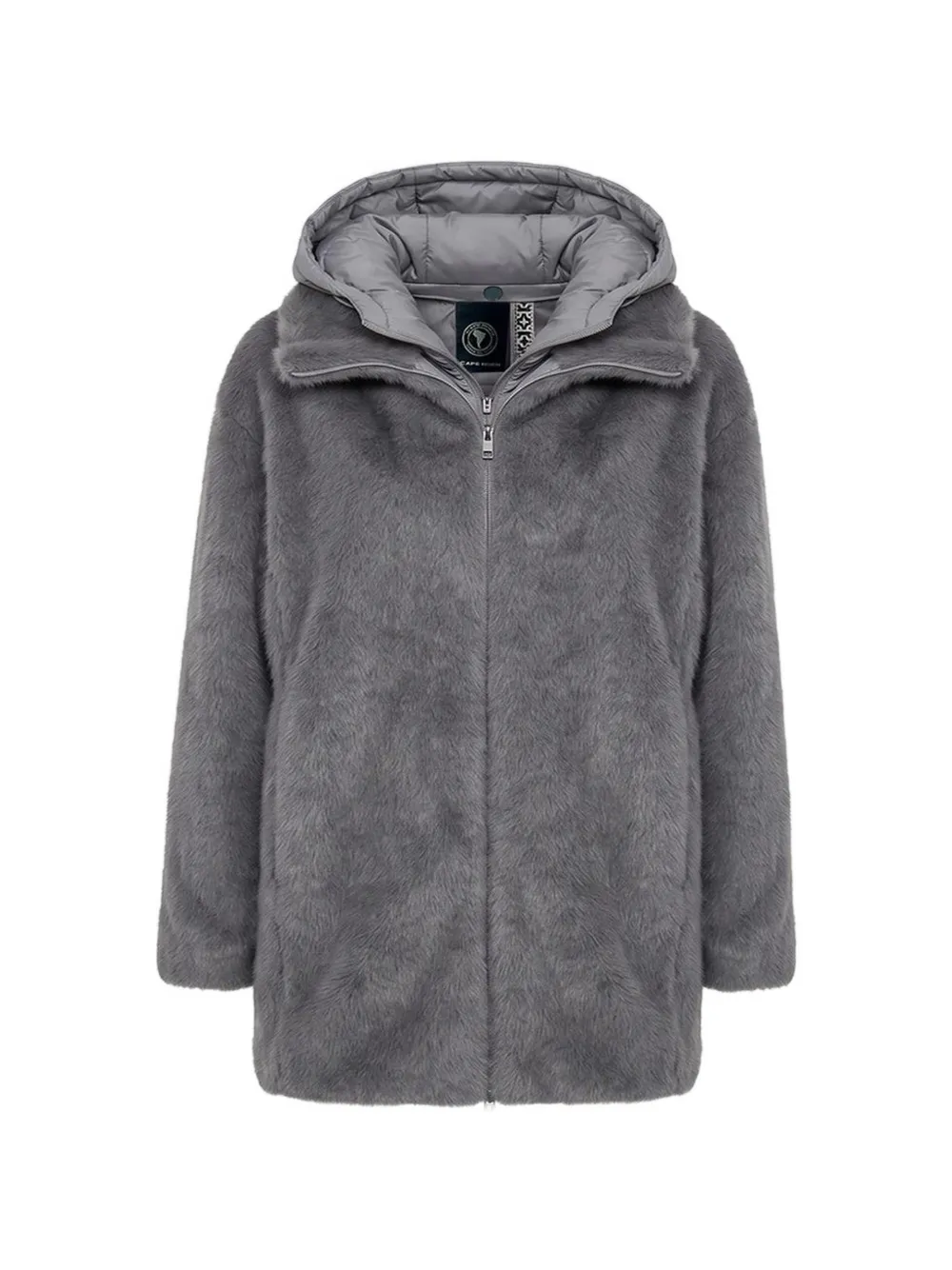 Cape Horn Flaco Hooded Faux-fur Coat In Grey