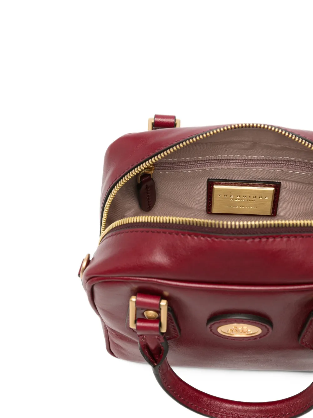 The Bridge Boston leren shopper Rood