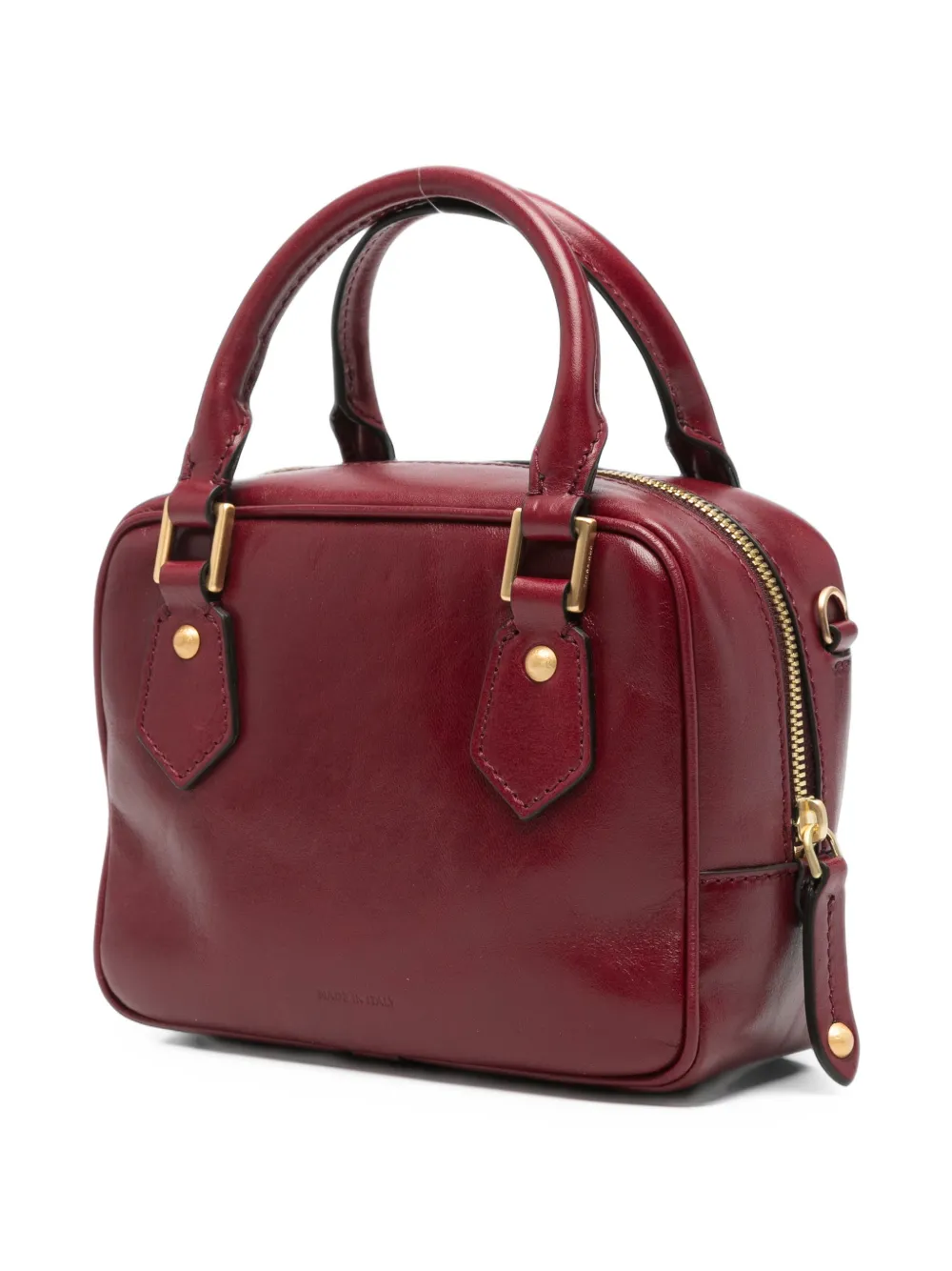 The Bridge Boston leren shopper Rood