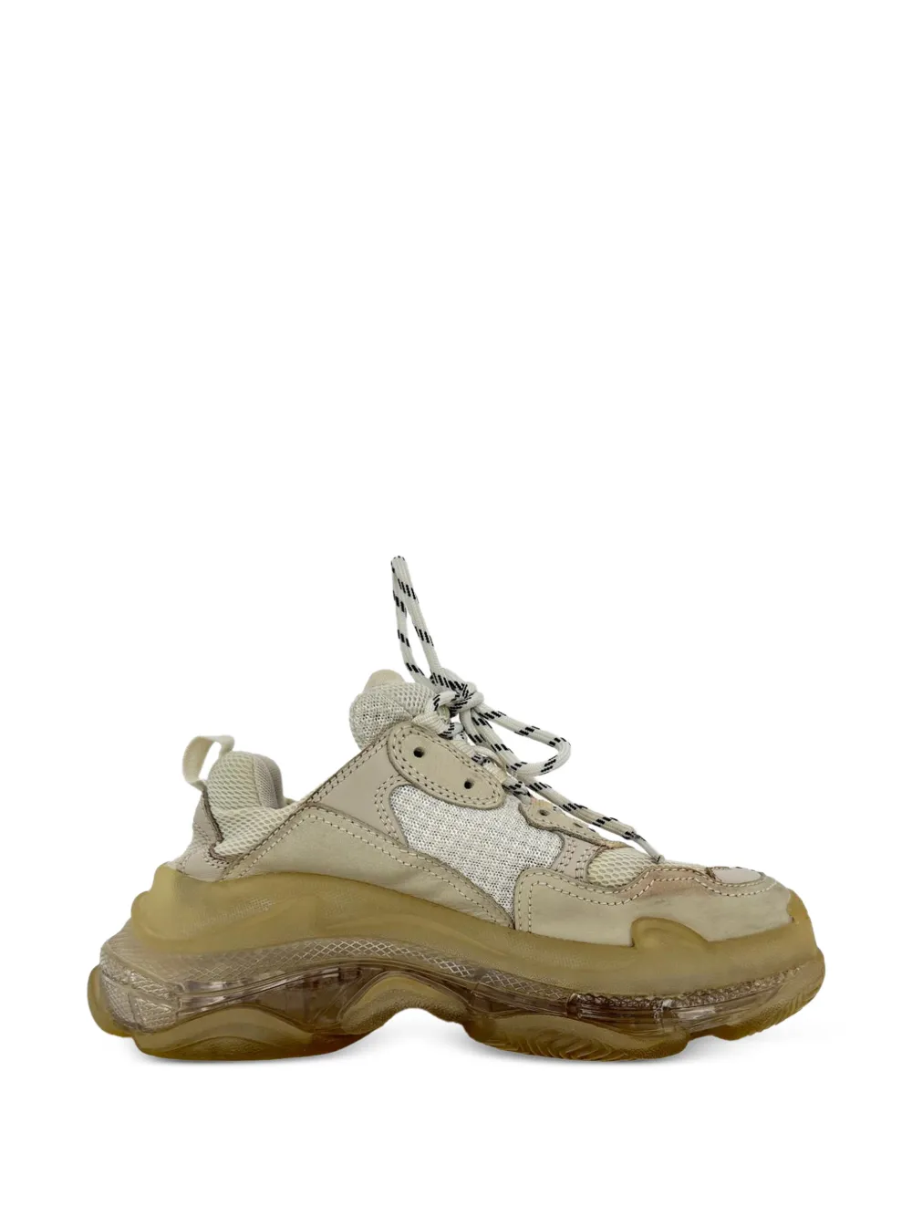 Balenciaga Pre-Owned Triple S Clear Sole Sneakers - Nude