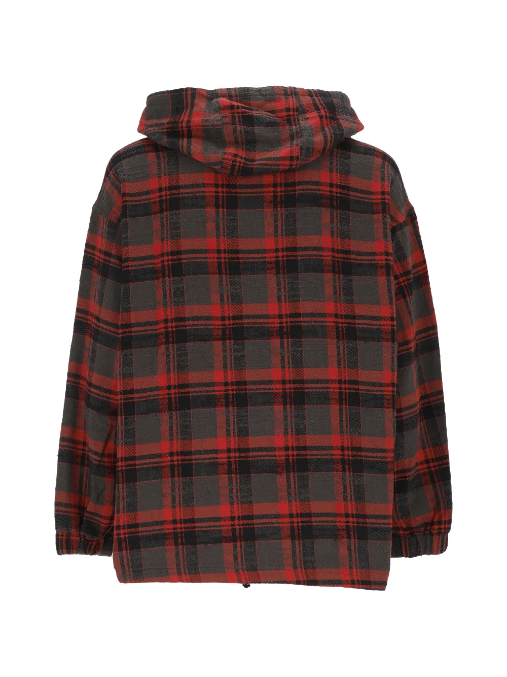 Roy Rogers x Engineered Garments plaid-check hooded jacket Grijs