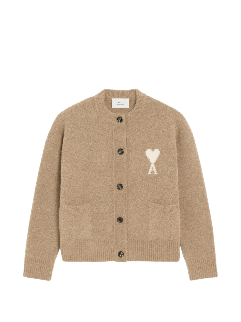 AMI Paris Ami de Coeur knitted cardigan