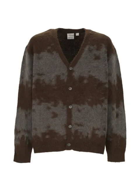 Gramicci splatter-print V-neck cardigan