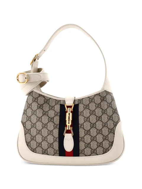 Gucci Pre-Owned bolsa hobo Jackie 1961 pequeña de lona GG revestida