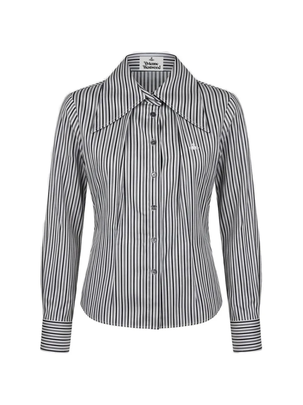 Vivienne Westwood Violin blouse met streep-print Wit