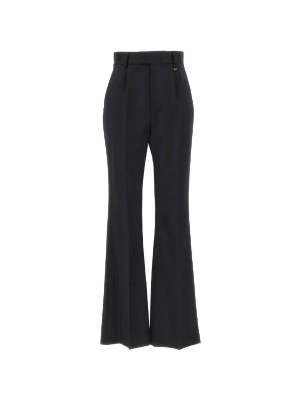 Vivienne Westwood Ray Pinstripe Wool Trousers in Blue