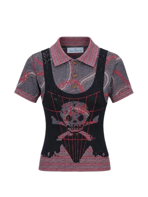 Vivienne Westwood Cutlass skull-print polo shirt