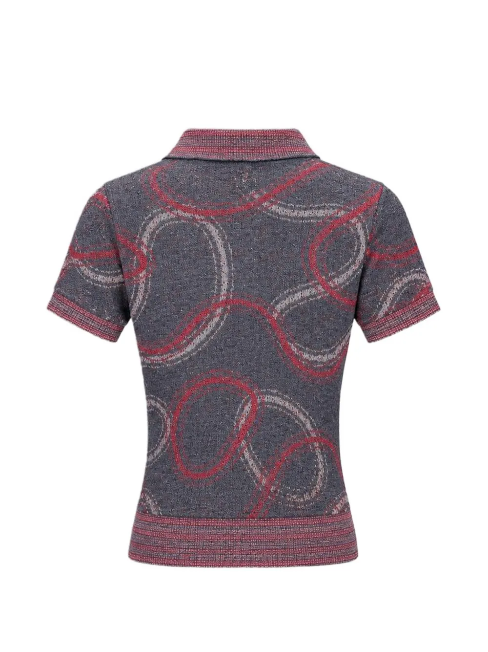 Vivienne Westwood Cutlass skull-print polo shirt Grijs