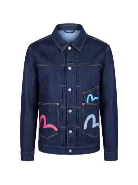 EVISU multi-pocket denim jacket
