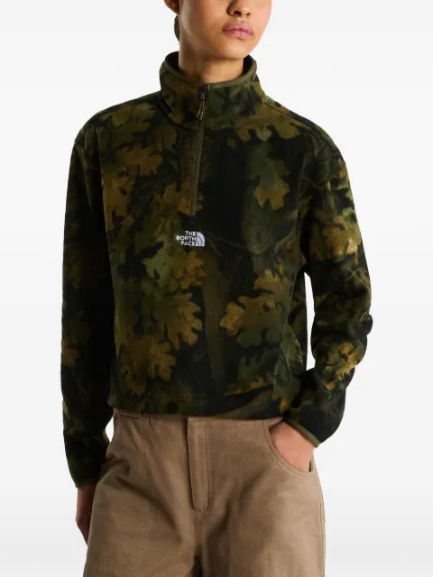 The North Face Glacier Novelty logo-printed 1/4 zip fleece