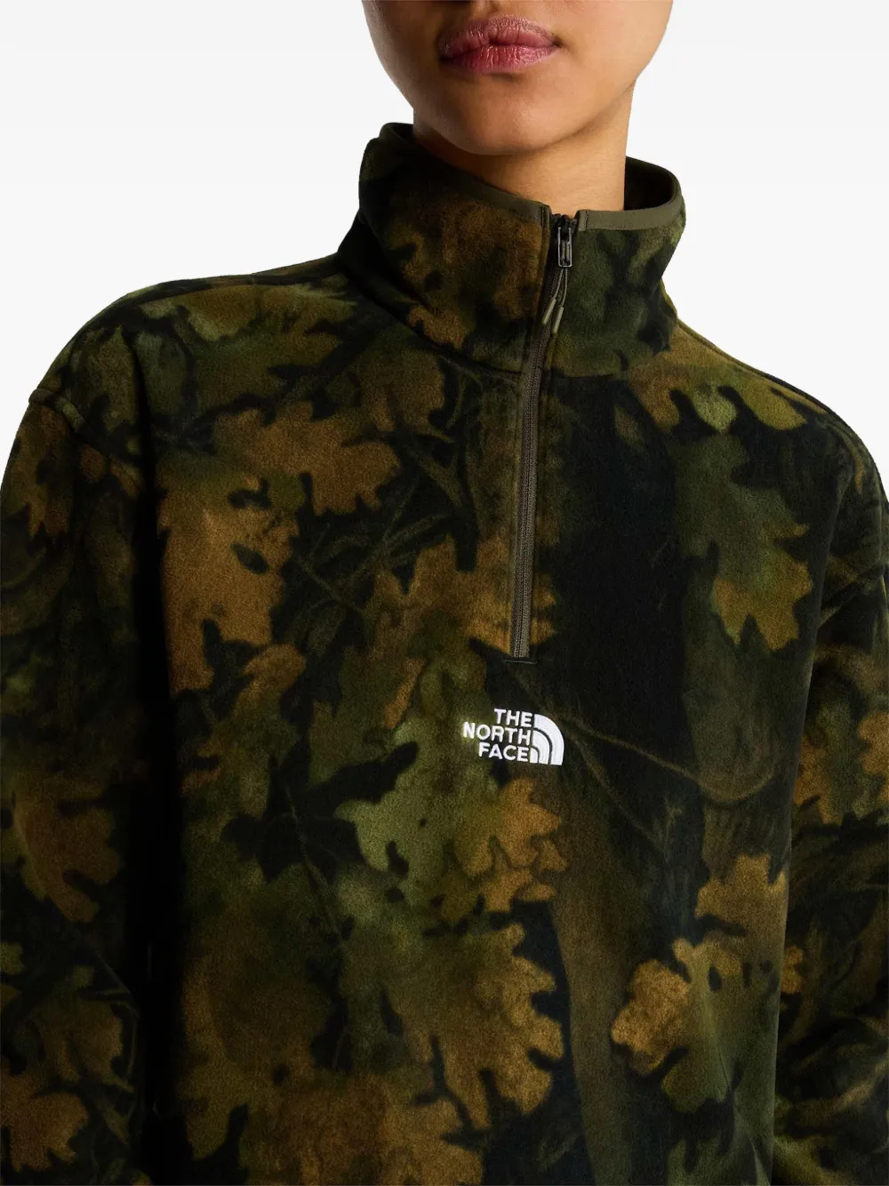 The North Face Glacier Novelty logo-printed 1 4 zip fleece Groen
