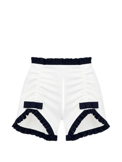 Vivetta ruffled bow-detail shorts