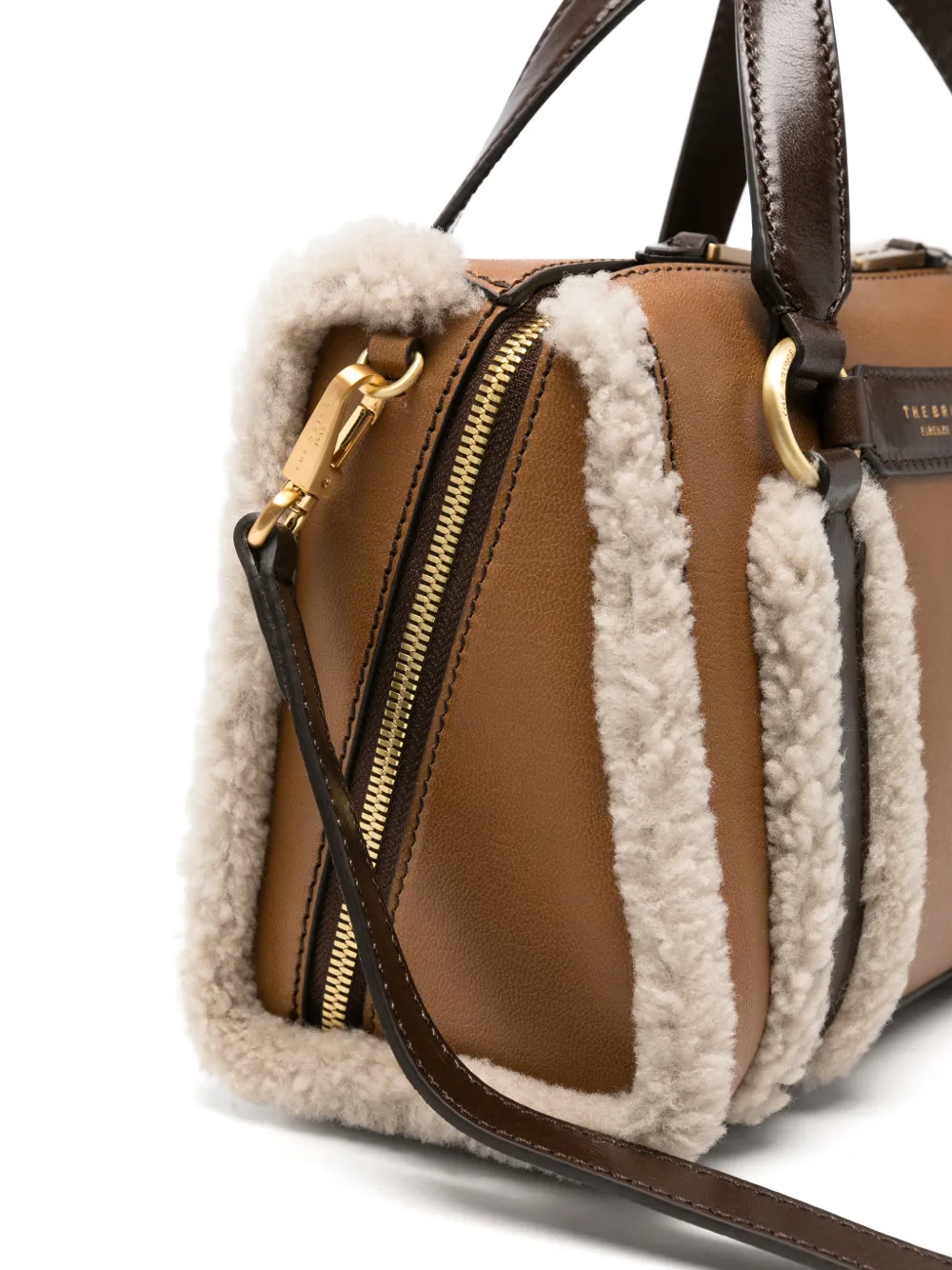 The Bridge Leren shopper Bruin