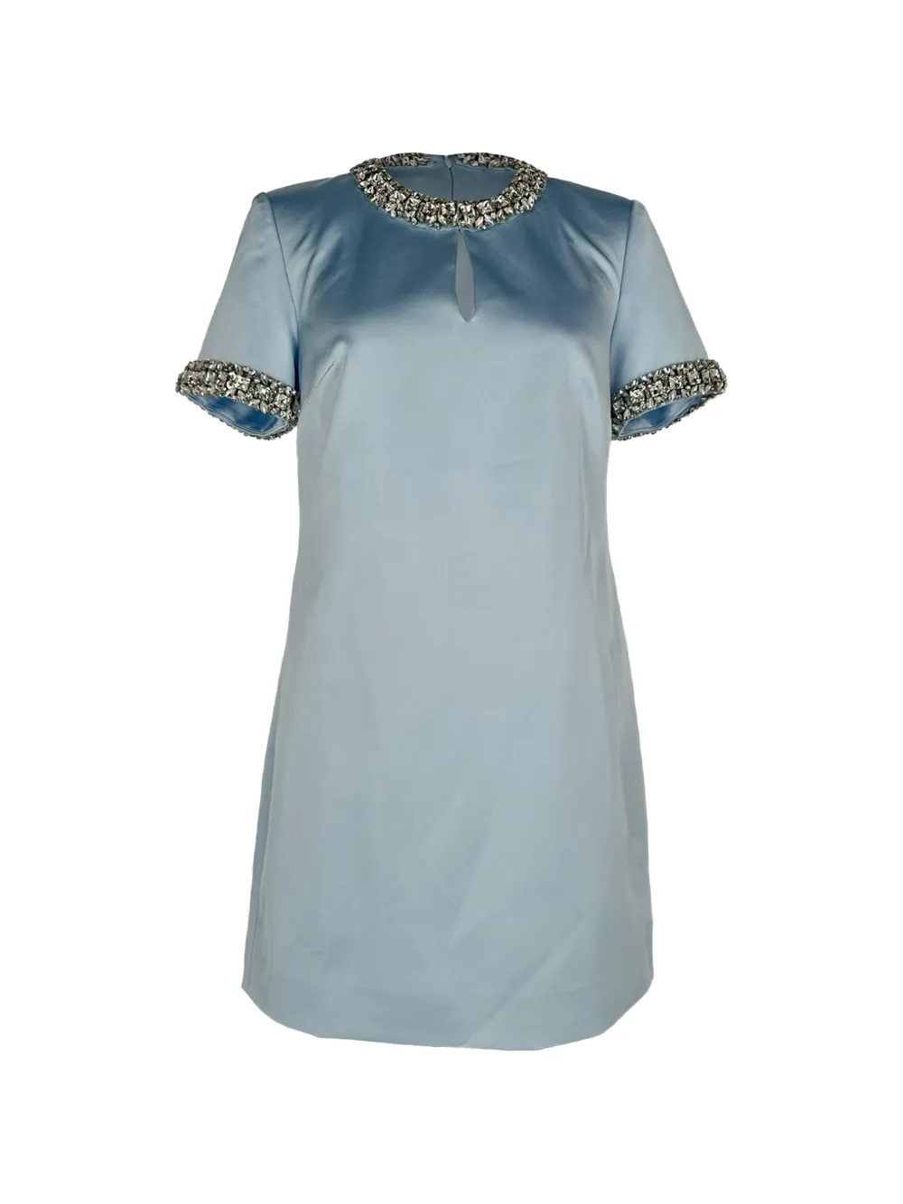 Self-Portrait crystal-embellished mini dress - Blu