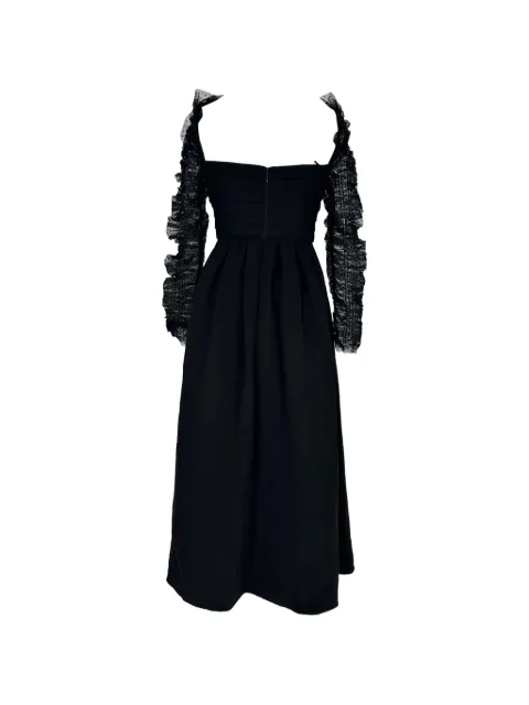 Self-Portrait Dot Mesh midi dress