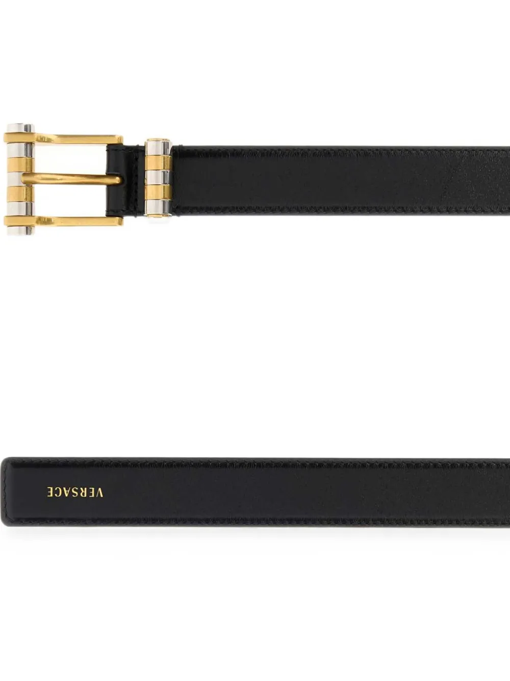 Versace Leren riem Zwart