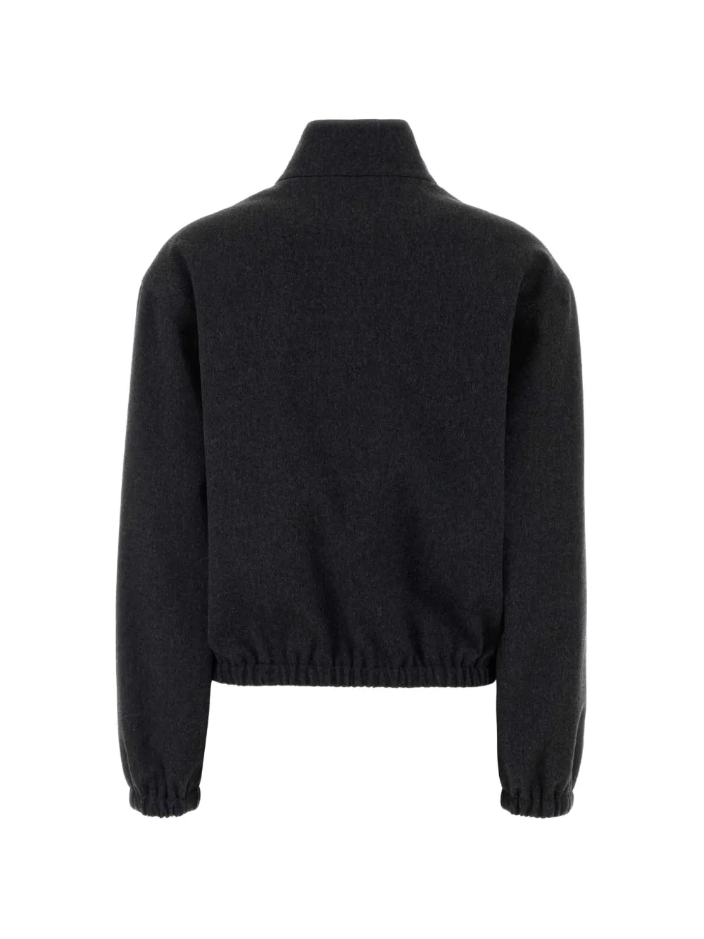 Jil Sander Jack met elastische afwerking en hoge hals Grijs