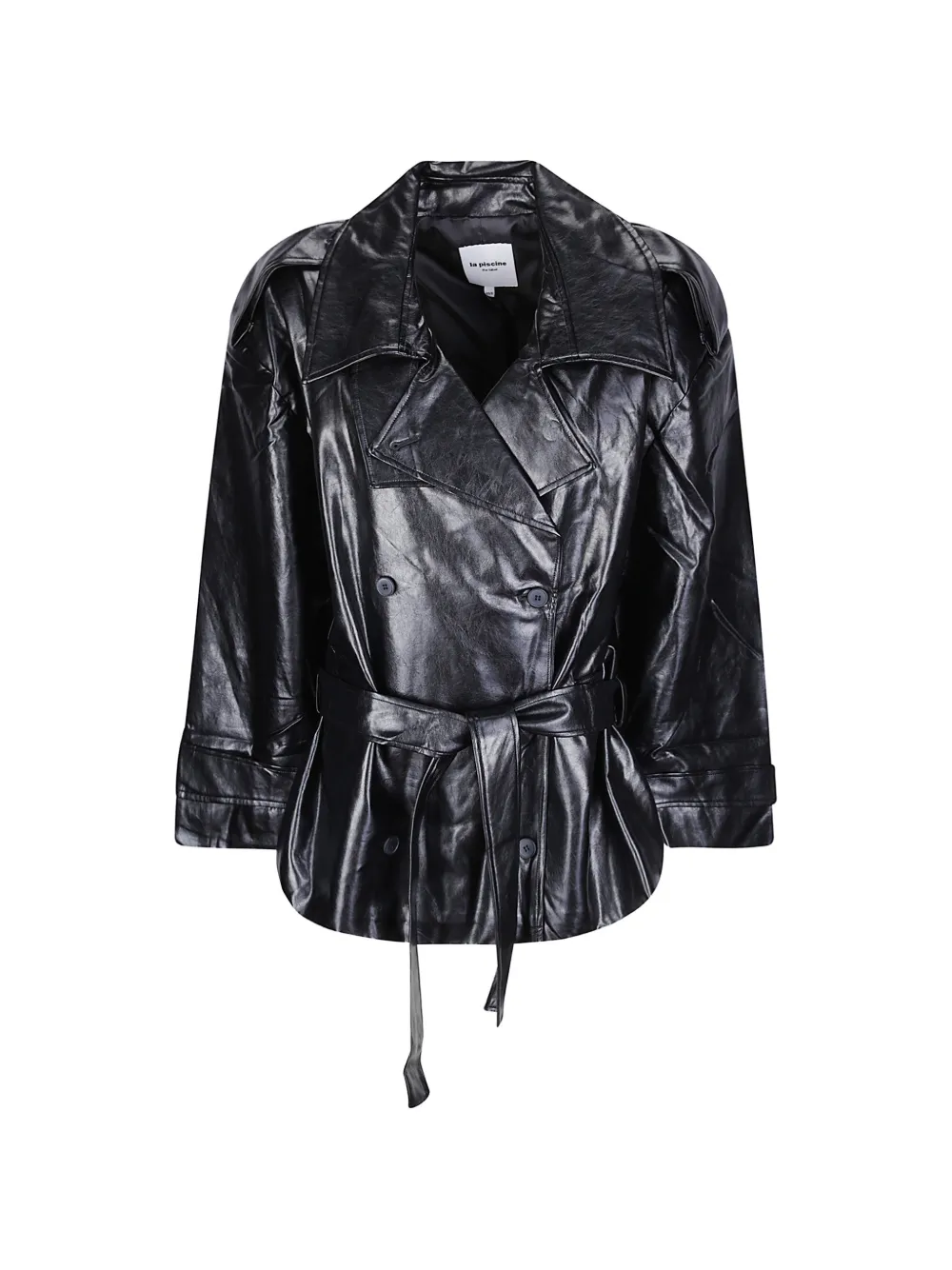 La Piscine double-breasted belted jacket