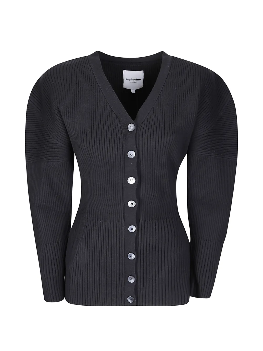 La Piscine ribbed-knit V-neck cardigan