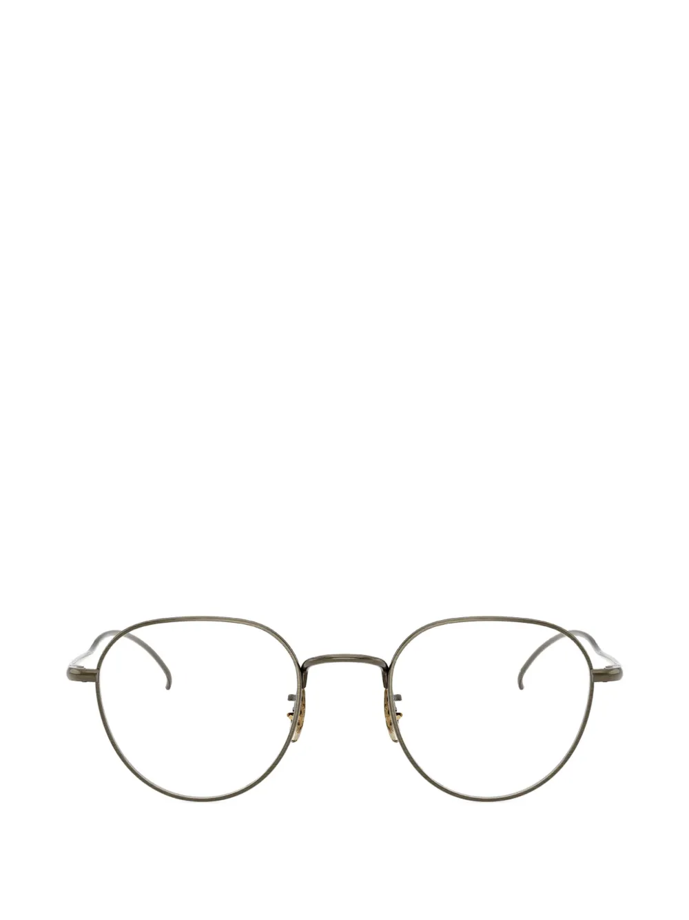 Oliver Peoples TK-16 bril met rond montuur Zilver