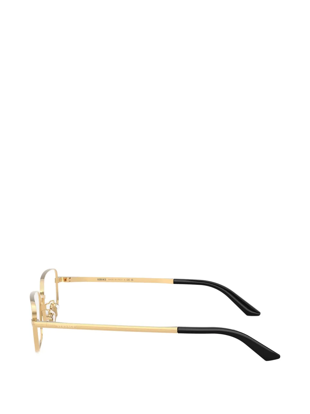 Versace Eyewear Bril met rechthoekig montuur Goud
