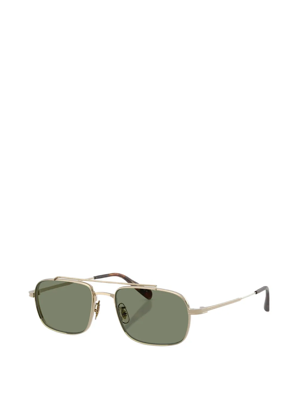 Oliver Peoples Caylor zonnebril met rechthoekig montuur Goud