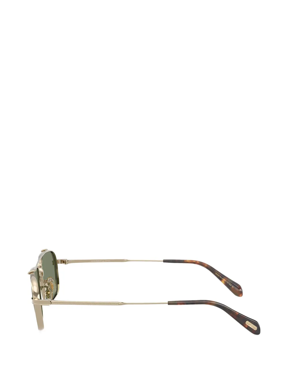 Oliver Peoples Caylor zonnebril met rechthoekig montuur Goud
