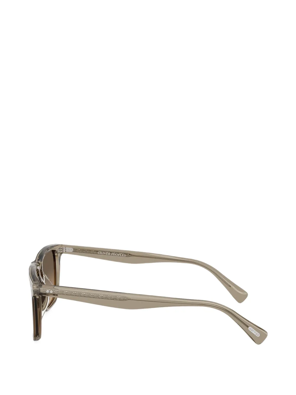 Oliver Peoples Brano zonnebril met vierkant montuur Grijs