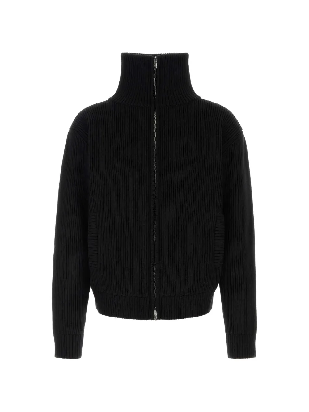 Balenciaga ribbed-knit high-neck cardigan