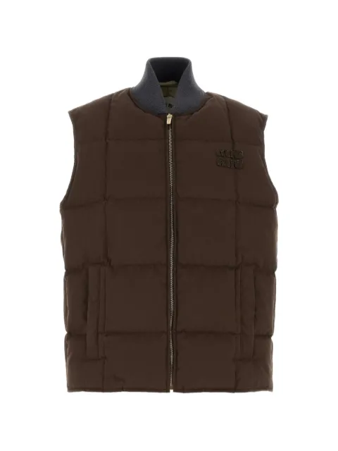 Miu Miu gabardine down vest