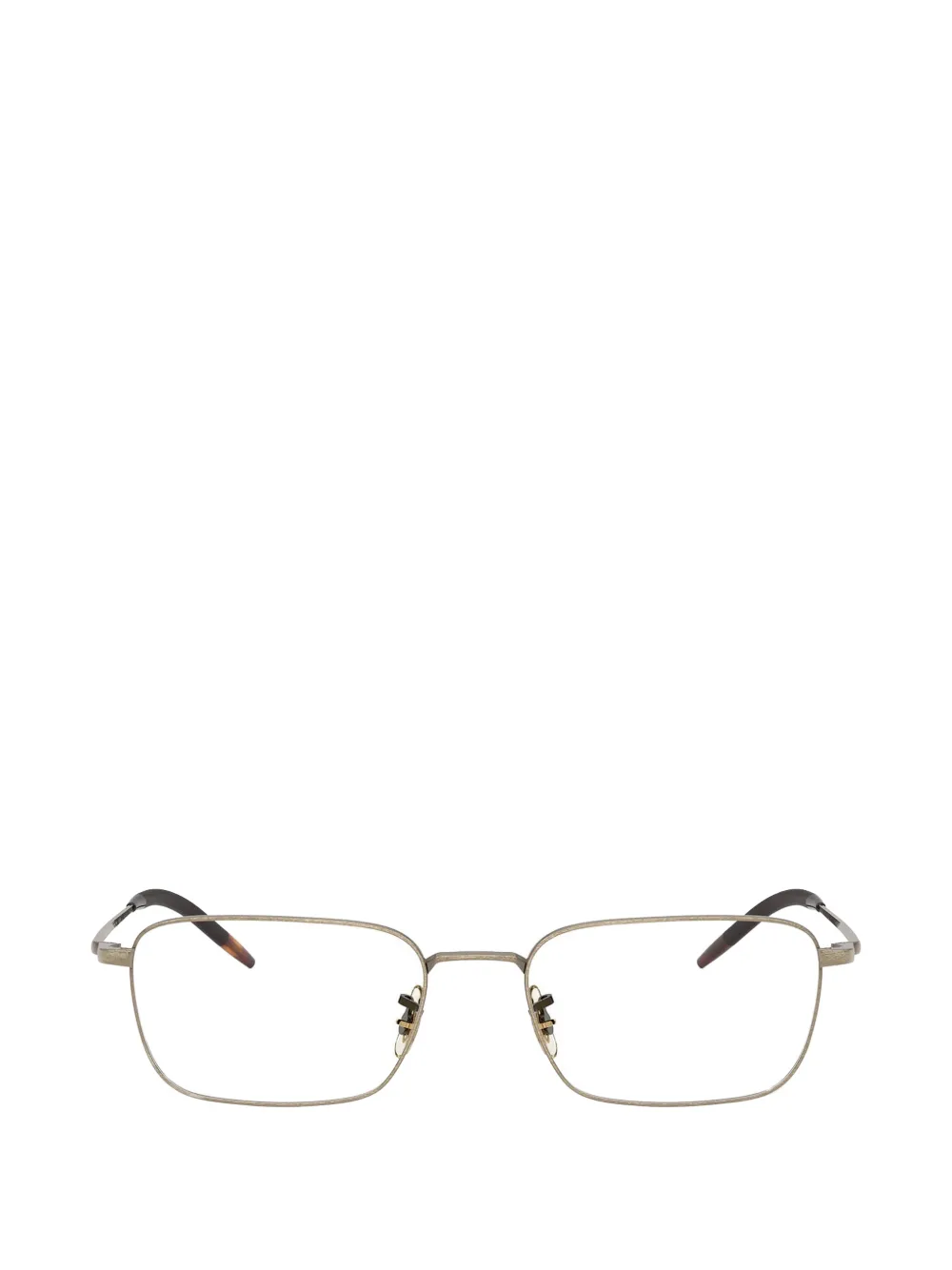 Oliver Peoples Standen bril met rechthoekig montuur Zilver