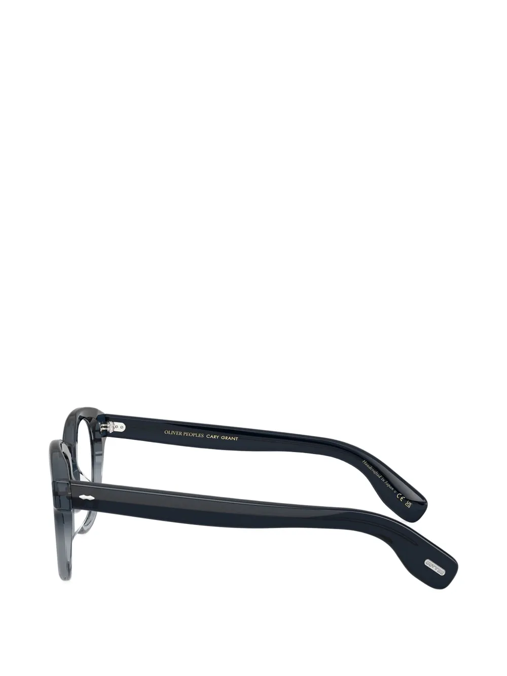 Oliver Peoples Cary Grant zonnebril met rond montuur Blauw