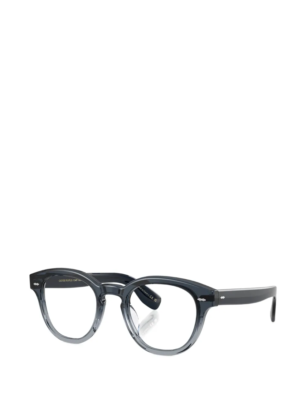 Oliver Peoples Cary Grant zonnebril met rond montuur Blauw