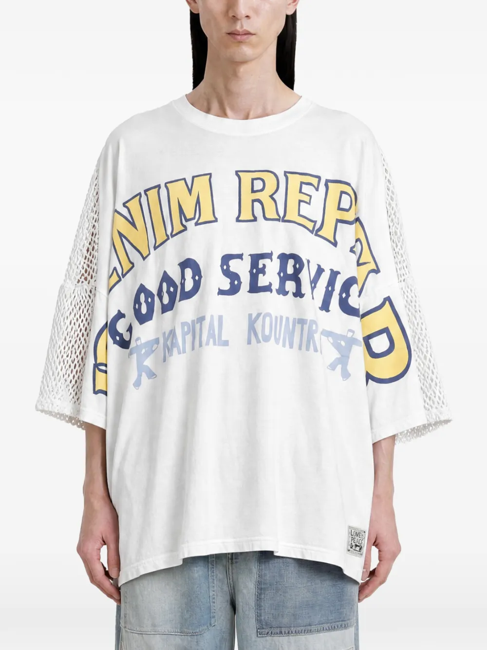 KAPITAL Katabira graphic-print T-shirt - Blanc KAPITAL Katabira graphic-print T-shirt - Blanc