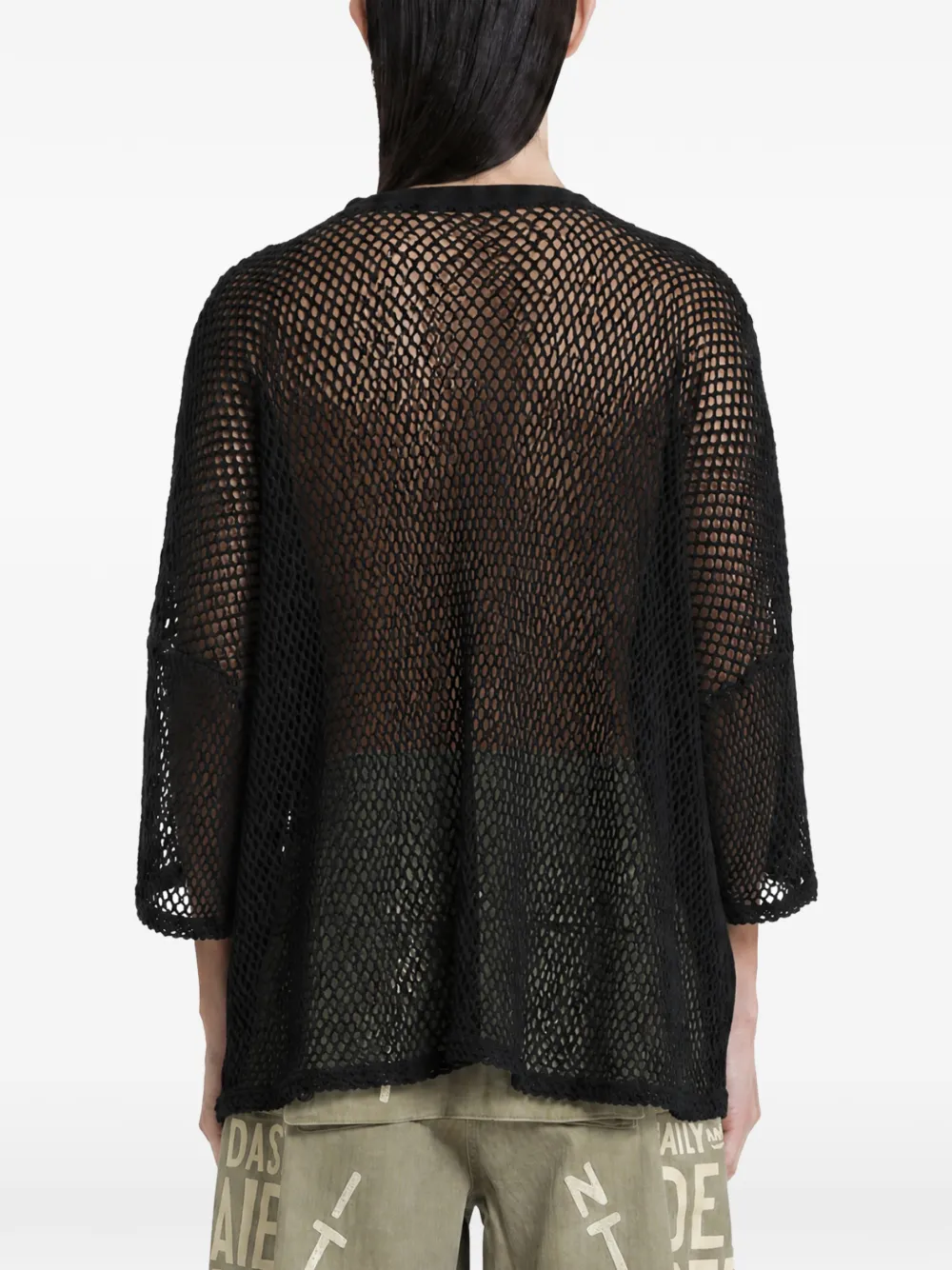 KAPITAL T-shirt met grafische print Zwart