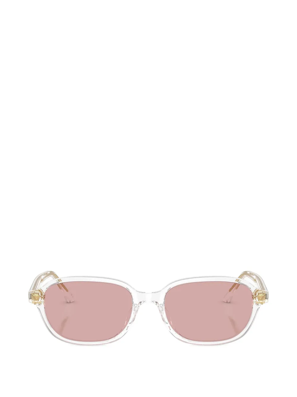 Versace Eyewear Zonnebril met rechthoekig montuur Wit