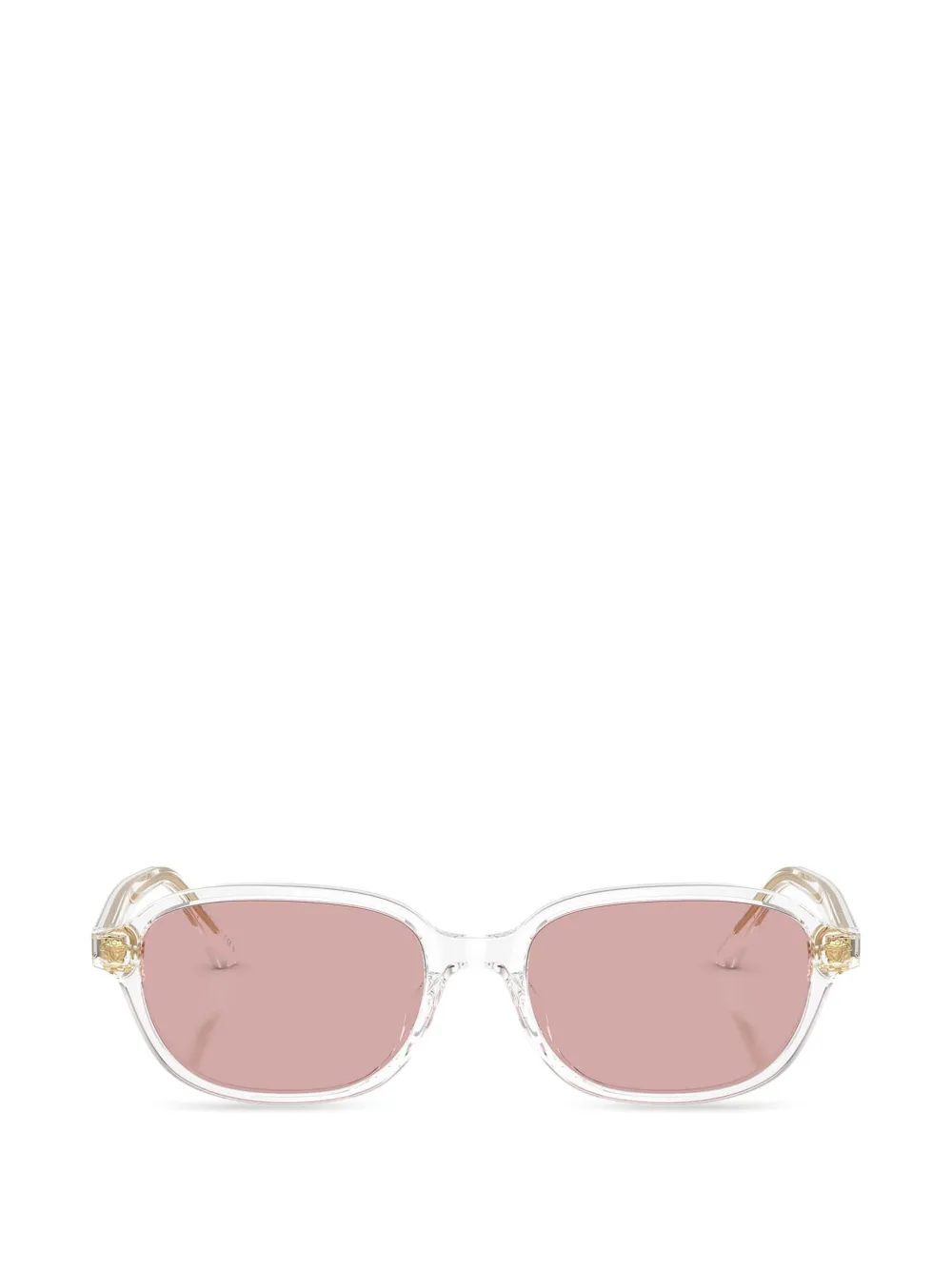Versace Eyewear Zonnebril met rechthoekig montuur Wit
