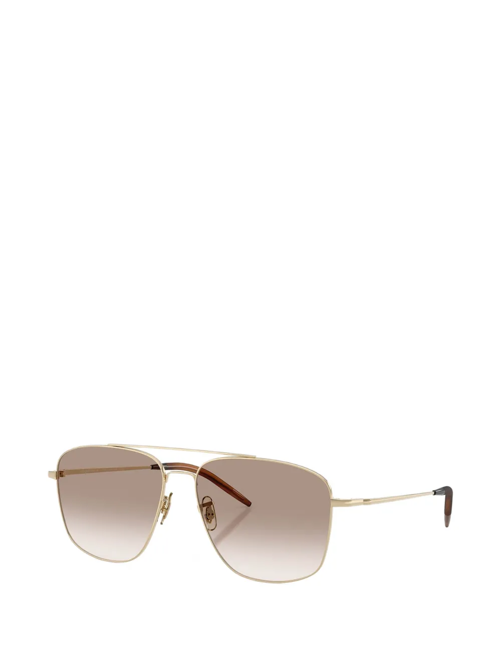 Oliver Peoples Aymes zonnebril met pilotenmontuur Goud