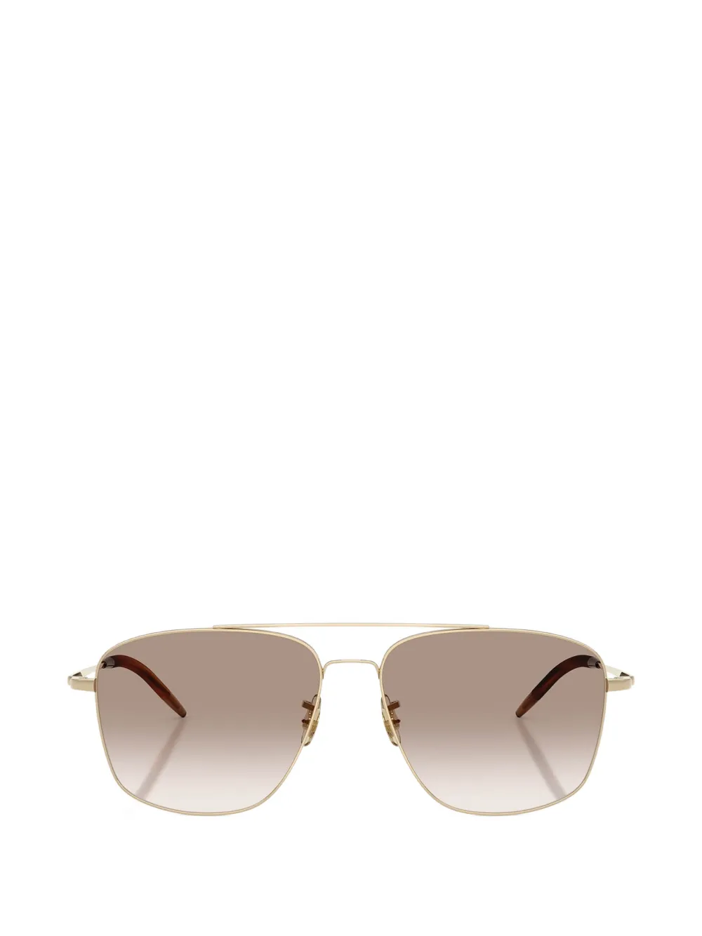 Oliver Peoples Aymes zonnebril met pilotenmontuur Goud