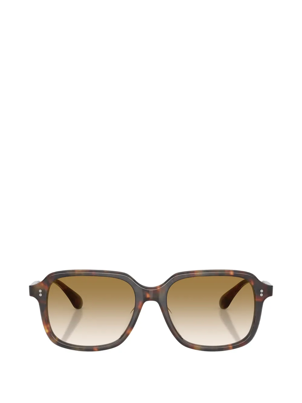 Oliver Peoples Tassin zonnebril met vierkant montuur Bruin