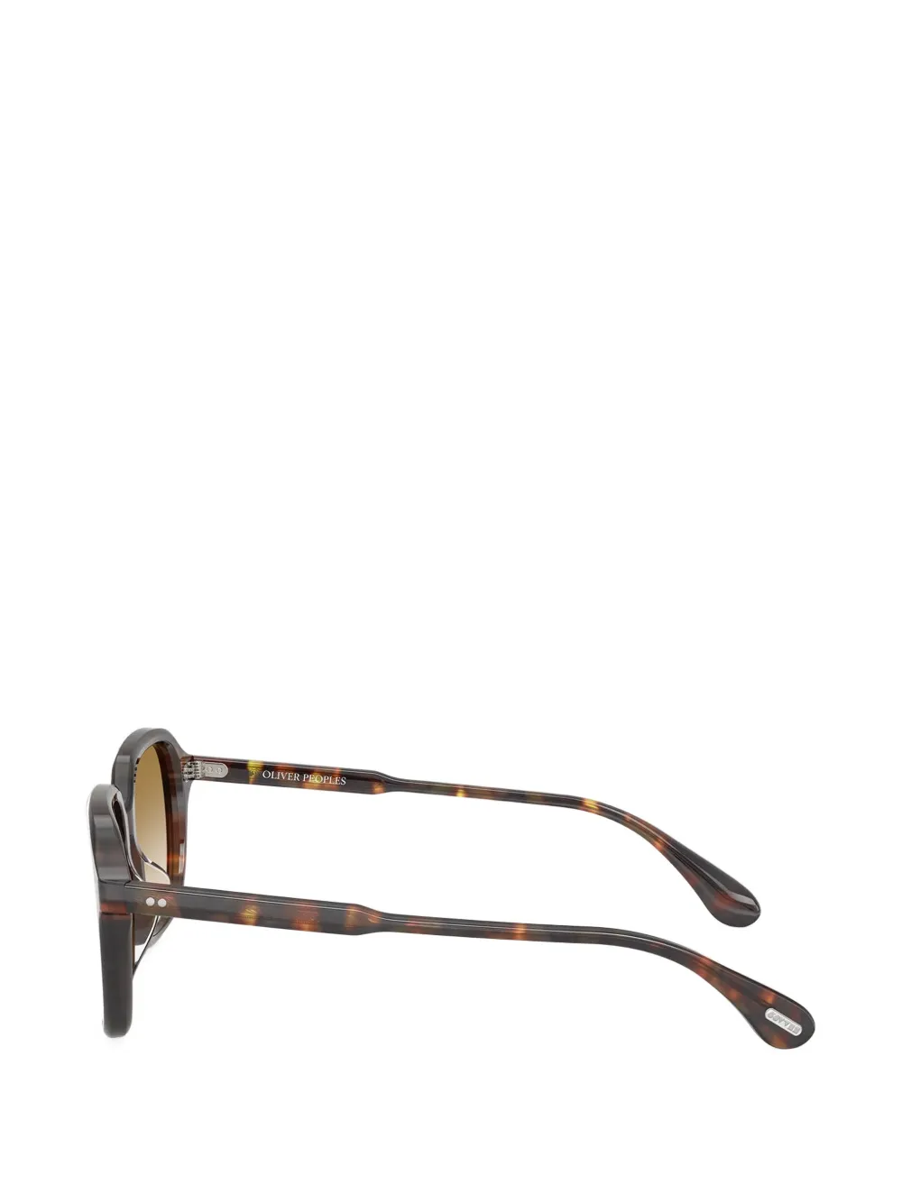 Oliver Peoples Tassin zonnebril met vierkant montuur Bruin