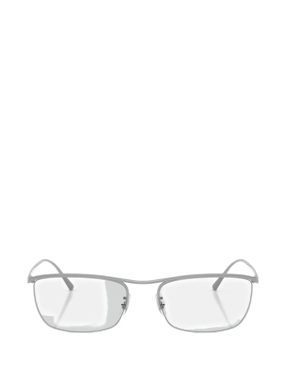 Oliver Peoples EZ-Y bril met rechthoekig montuur Zilver
